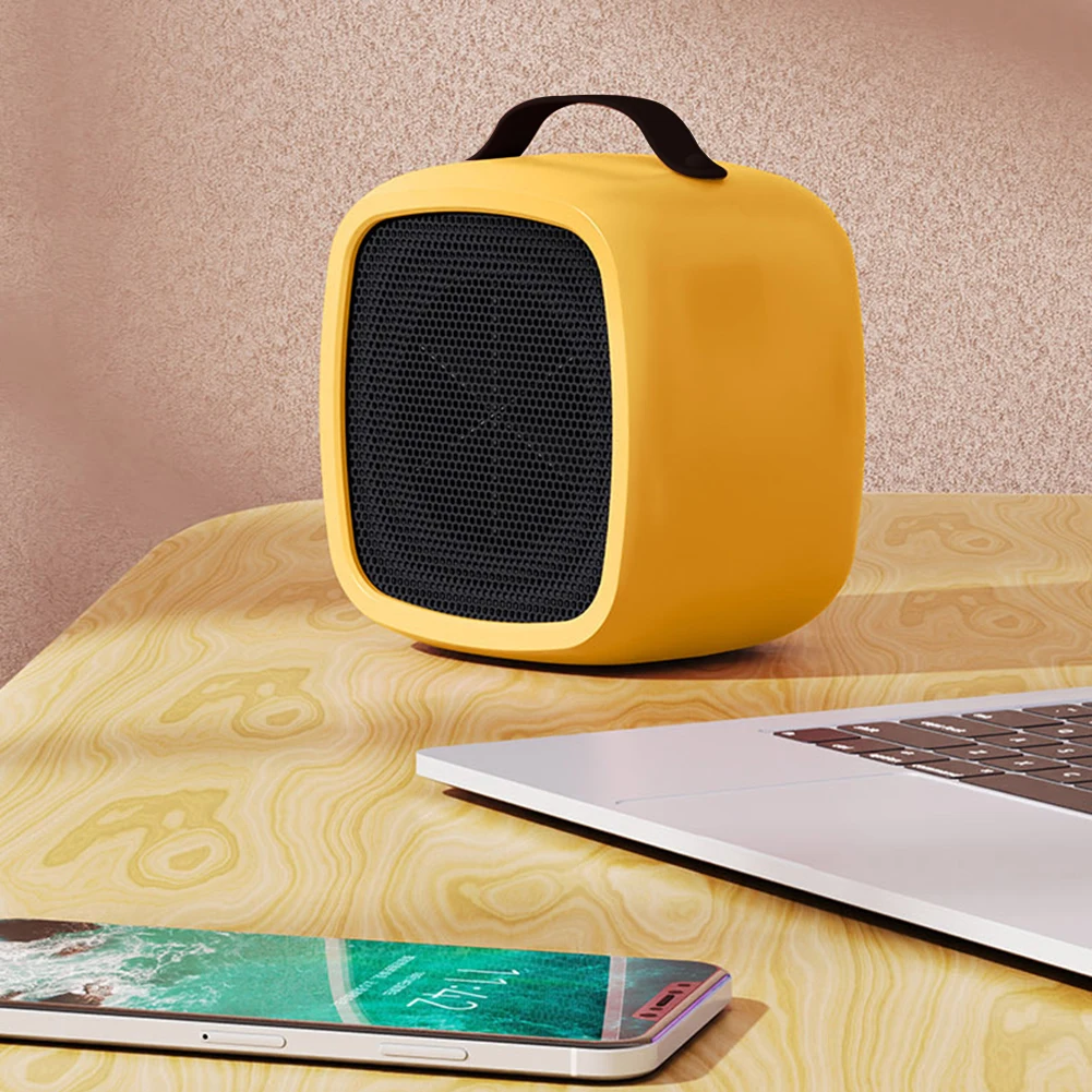 Hand Warmer Electric - 500 ワットポータブル小型スペースヒーター高速加熱軽量デスクトップ温風ヒーター屋内オフィス家庭用サイレントファン