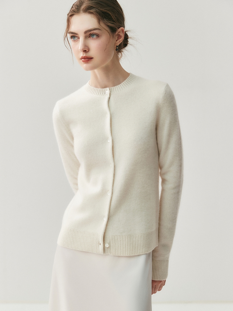 CHICUU 秋冬 レディース 厚手 Oネック カーディガン - Wool Coat Peacoat のレビューと価格