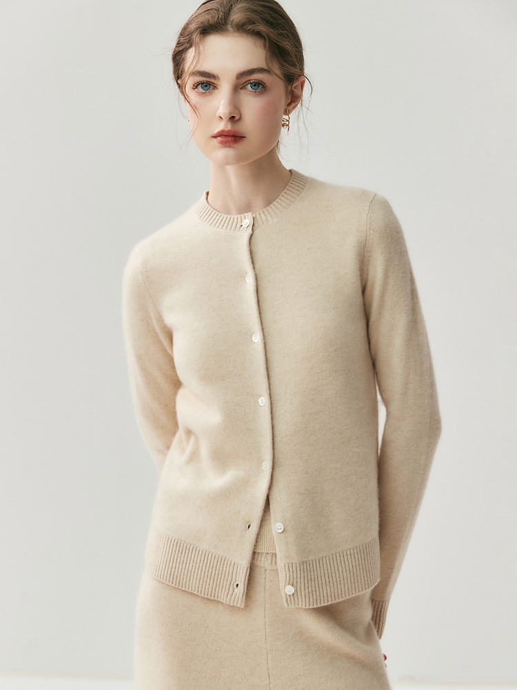 CHICUU 秋冬 レディース 厚手 Oネック カーディガン - Wool Coat Peacoat のレビューと価格