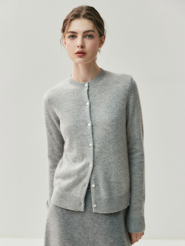CHICUU 秋冬 レディース 厚手 Oネック カーディガン - Wool Coat Peacoat のレビューと価格