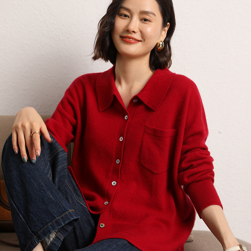 女性用カシミヤカーディガン100%,ニットセーター,シックな - Wool Coat Peacoat のレビューと価格