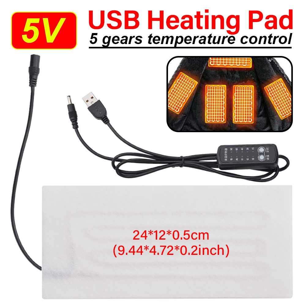 1Pc 120 × 240 ミリメートル USB 加熱パッド - Hand Warmer Electric のレビューと価格