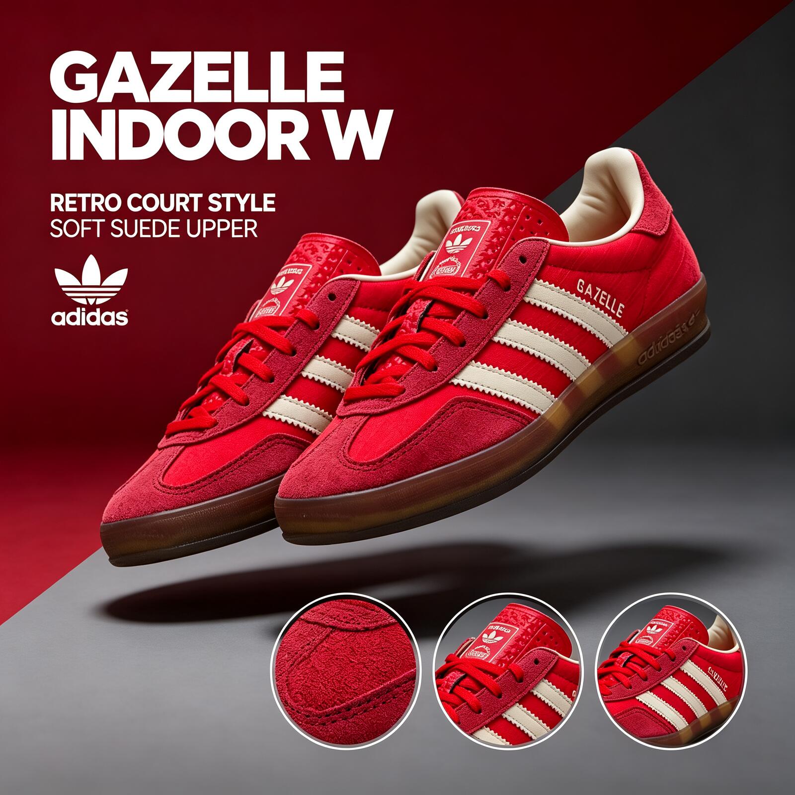 アディダス GAZELLE INDOOR W オリジナルズ  - Adidas Shoes Gazelle のレビューと価格