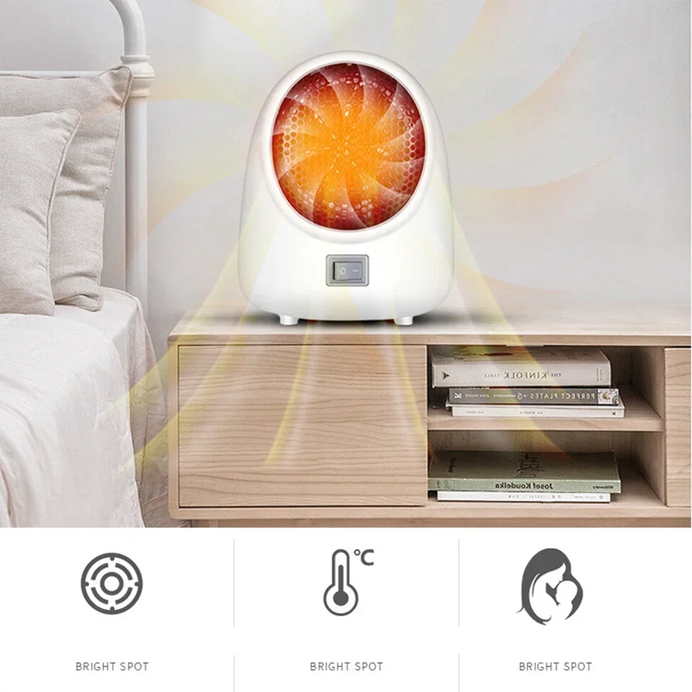 220Vホットファンヒーター ミニ電気ヒーター デスクトップ - Hand Warmer Electric のレビューと価格