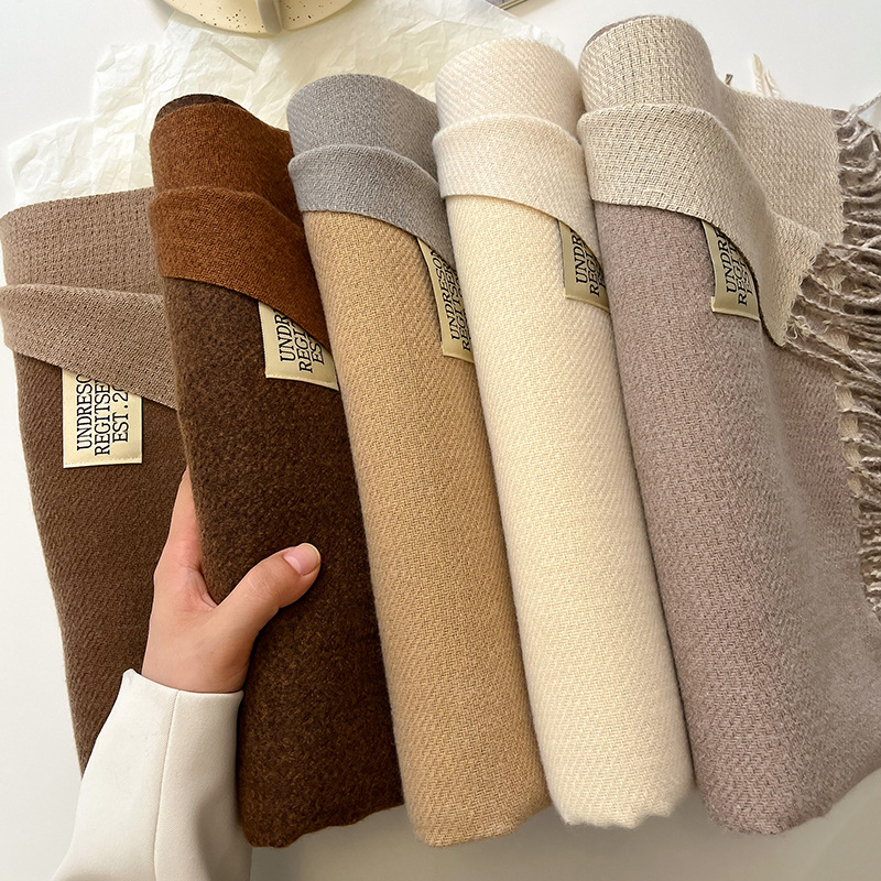 ファッション無地カシミヤ暖かいスカーフ 新デザイン パシュミ - Cashmere Pashmina Wrap のレビューと価格