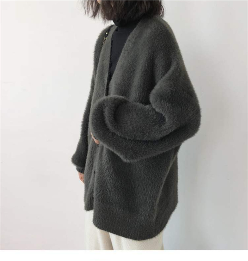 イミテーションミンクフリースセータートップ 新秋冬 ルーズカ - Wool Coat Peacoat のレビューと価格