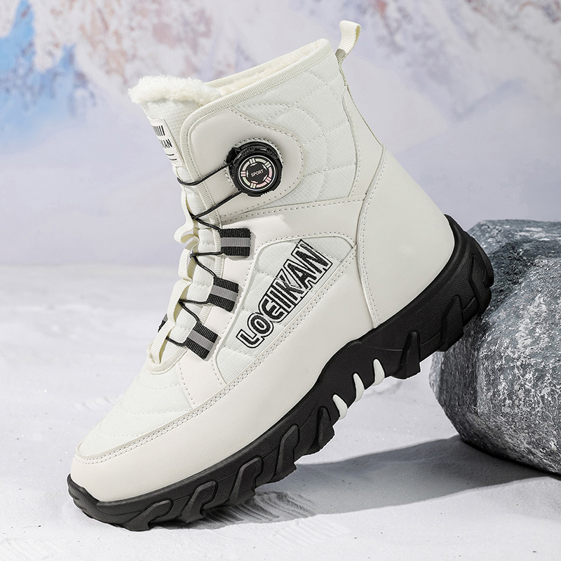 メンズプラスサイズカジュアルコットンブーツ、冬の新作、暖かい - Waterproof Winter Boot のレビューと価格