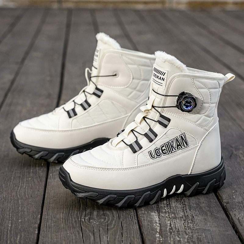 メンズプラスサイズカジュアルコットンブーツ、冬の新作、暖かい - Waterproof Winter Boot のレビューと価格
