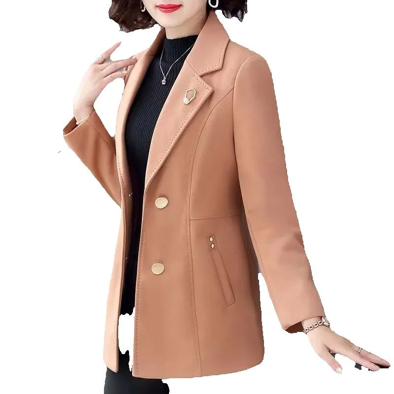 40歳から40歳までの女性のための魅力的なショートコート,秋 - Wool Coat Peacoat のレビューと価格