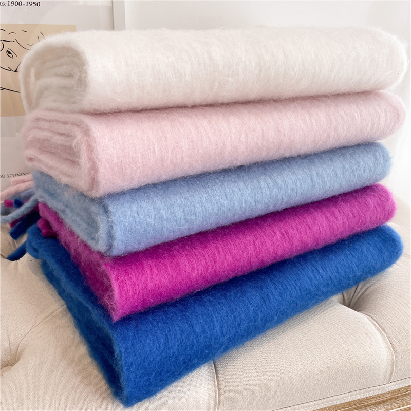 冬用スカーフ女性用カシミア暖かい固体パシュミナブランケットラ - Cashmere Pashmina Wrap のレビューと価格