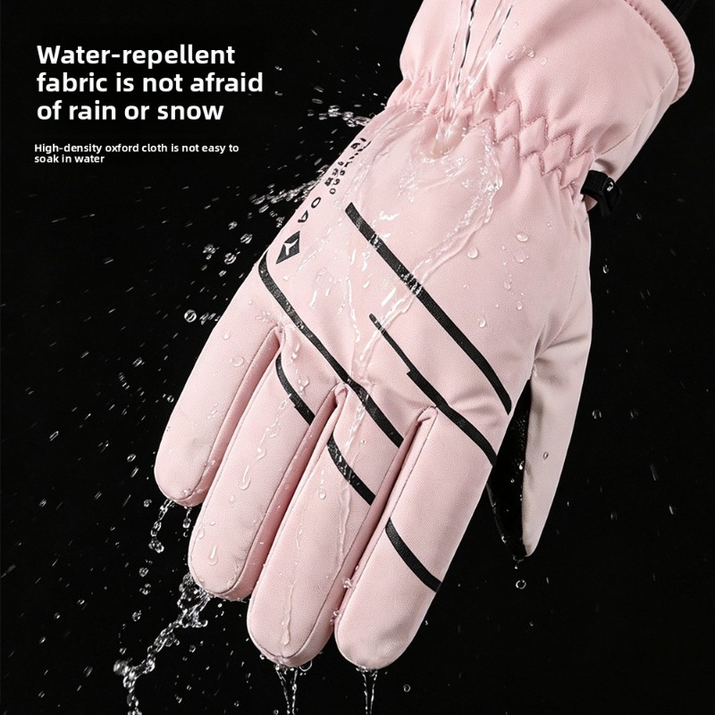 レディース冬用スキーグローブ タッチスクリーン対応 防水 防 - Snow Glove Insulated のレビューと価格
